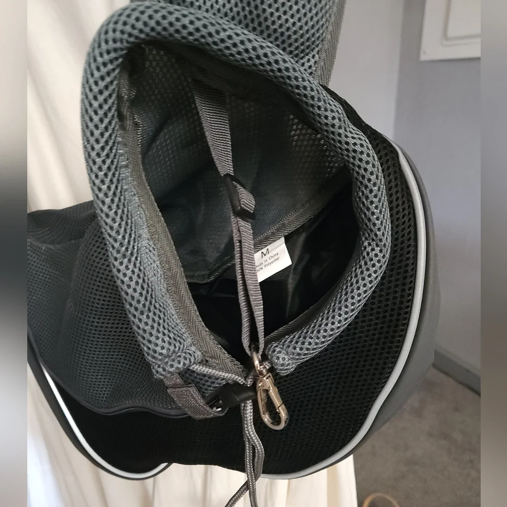 Stylish Gray Pet Sling Carrier